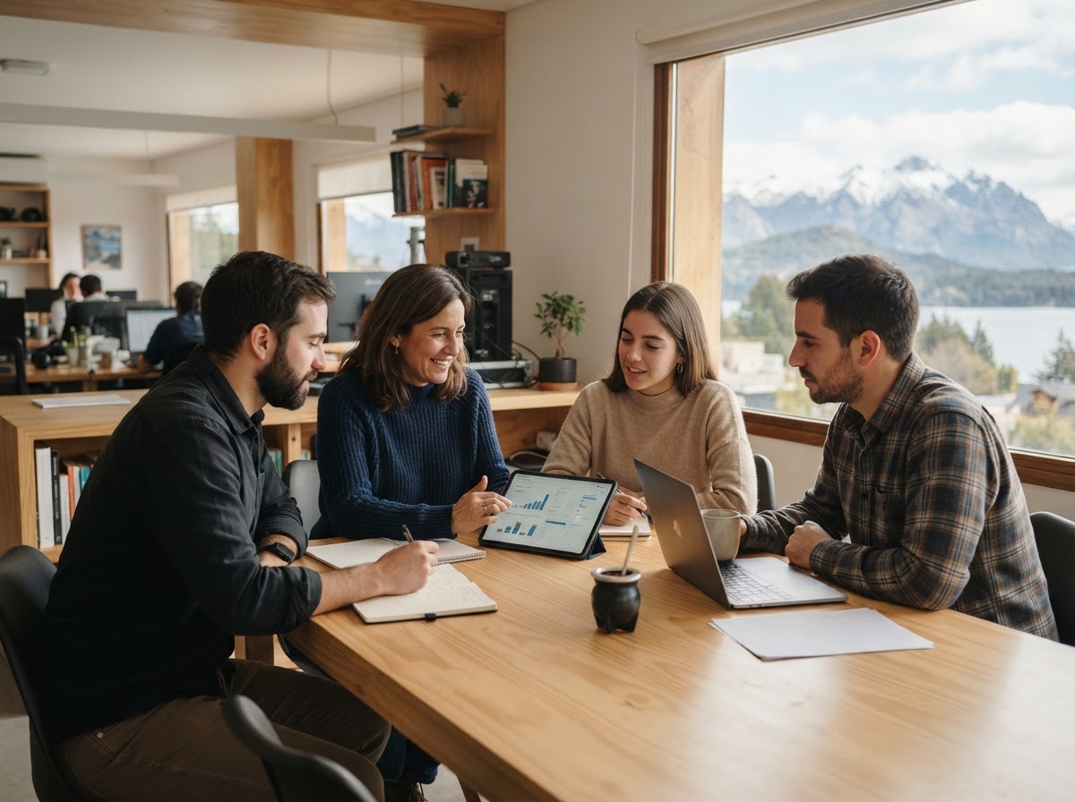 Bóveda Patagónica, equipo de análisis de datos revisando modelos predictivos